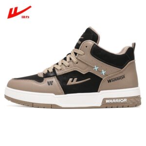 Warrior Jai Alai men’s synthetic leather low-heeled winter shoes with anti-slip PVC injection sole Stylish men’s strap closure winter board shoes with EVA cushioning
